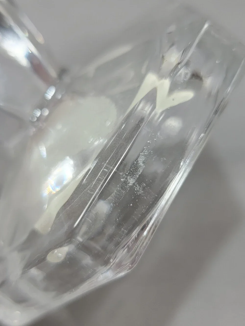 Fitz and Floyd Candlestick Peg Cup Holders Clear Glass Set of 2 Decorative